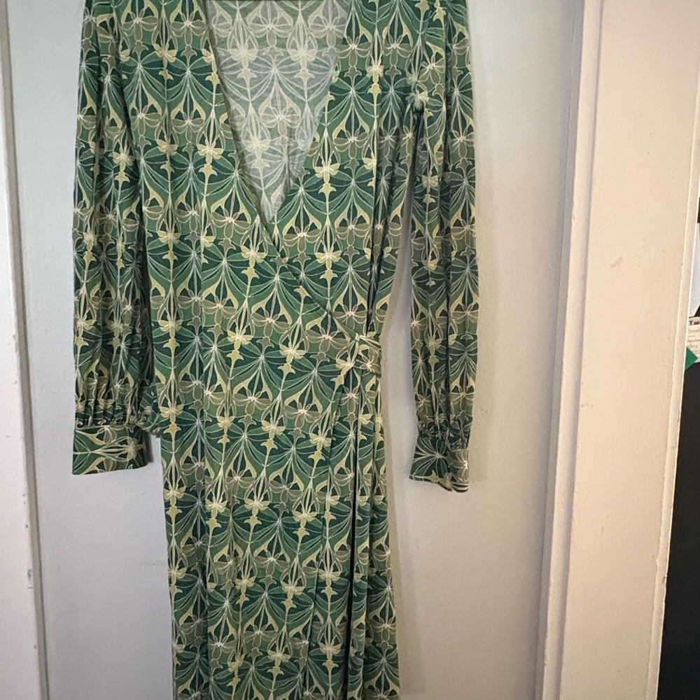Vintage Y2K Banana Republic Silk Blend Wrap Dress XS